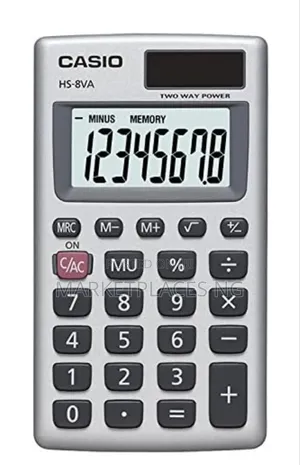 Casio Pocket Calculator Hs-8va Mini 6-Function