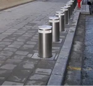 LED Light Full Automatic Retractable Bollards Remote Control Bollards
