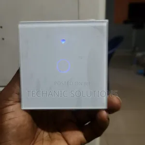 1gang Tuya Smart Wifi Switch With, Alexa, Google - White