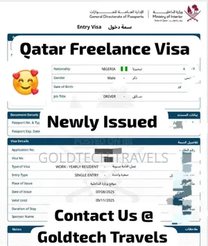 Qatar Freelance Visa Available