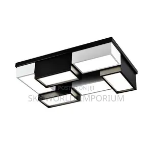 Nordic Led Ceiling Black White Home Indoor Chandelier