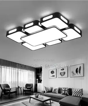 Nordic Led Ceiling Lamp Black Indoor Chandelier