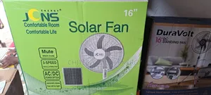 Solar Fan With Panels and 18000amp Lithium Battery