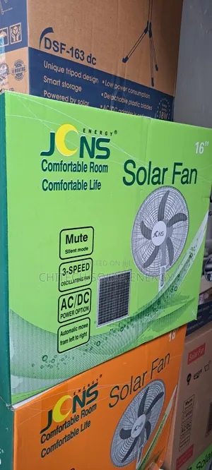Solar Fan With Lithium Battery and Panels