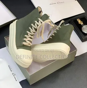 Rick Owen High Top Luxury Sneakers