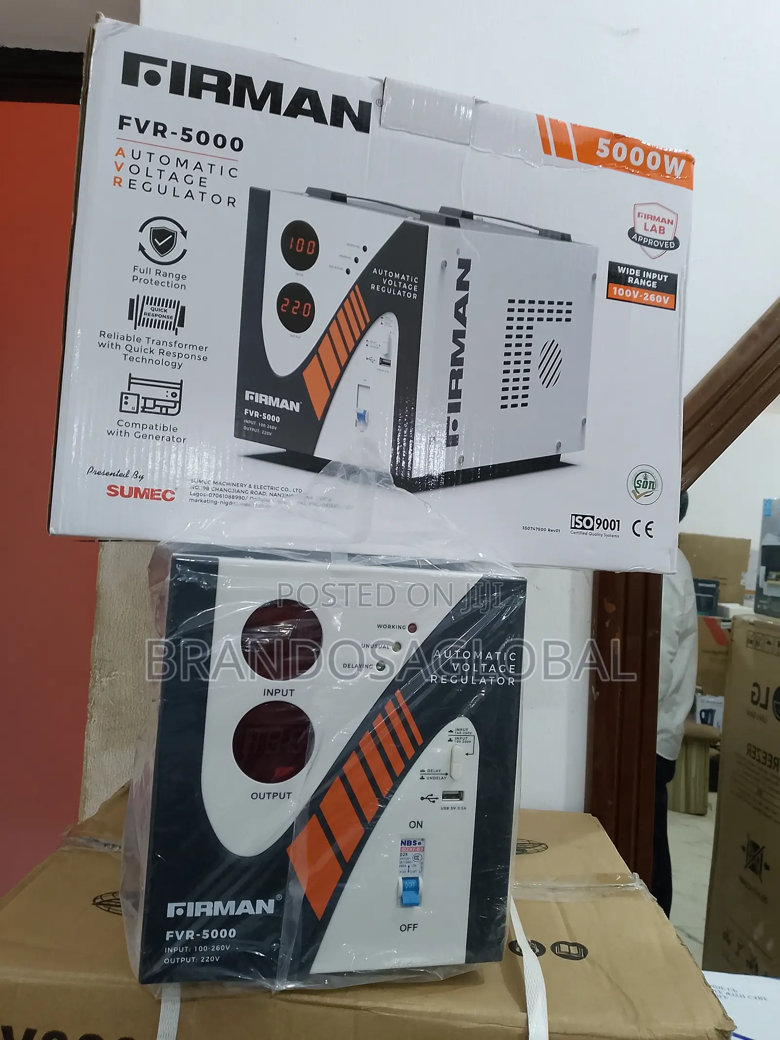 Efficient Firman 5000watts Stabilizer