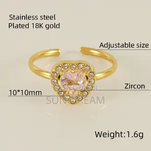 Woman Rings Stainless Steel Rings Lady Jewelry Not Fade Birthday Gift