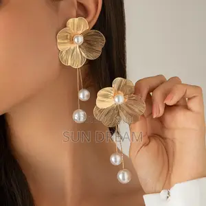 Lady Flower Earrings Silver Earrings Woman Gift