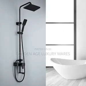 High Quality Matte Black Shower Set
