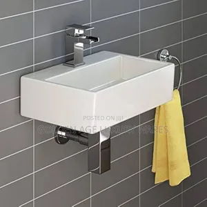 30cm Wall Hung Basin White