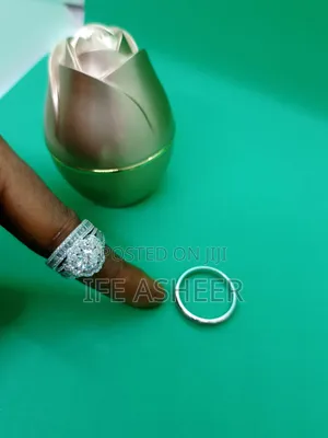 Princess 925 Sterling Silver Wedding Ring - Inside A Ring Box