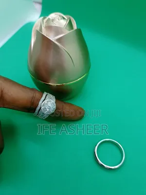 Luxury 925 Couples Sterling Silver Set Of Wedding Ring - In A Ring Box