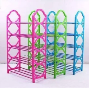 5-layer Plastic Shoe Rack – Lightweight Stylish Shoe Organizer