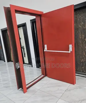 Colour Red Fire Retardant Door