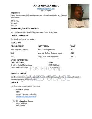 Offline Customer Acquisition Executive (Lagos