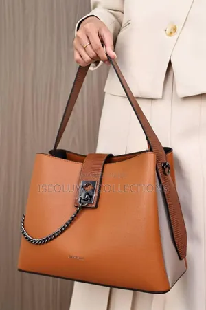 Women’S Elegant Leather Shoulder Tote Bag
