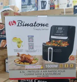 Big Meals, Less Oil – 6.5l Binatone Air Fryer for Family Feasts