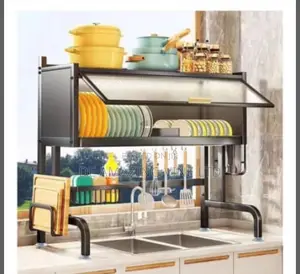 Over Sink Plate Rack With Cover