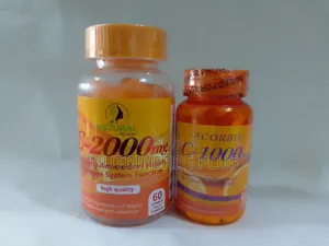 Natural Remedy C-2000mg + Acorbic C-1000mg : For Skin Support