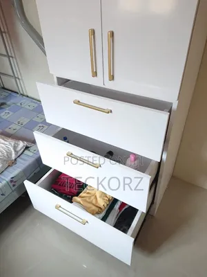 White Glossy Wardrobe Cabinet