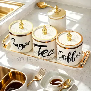 Tea Coffee Sugar Multipurpose Storage Jar Set