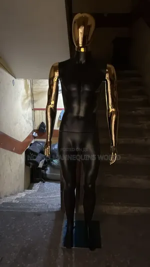 Black N Gold Male Faceless Mannequin