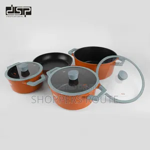 DSP 7 Piece Multi Cookware Set Ca002s02 Orange
