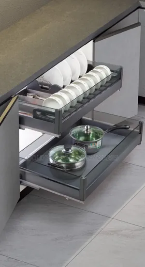 Glass Plate Rack and Pot Rack