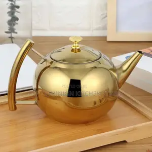 Gold Kettle Tea Pot