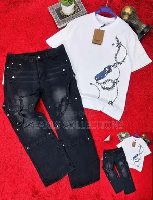 Jean Trouser and Designer Top Set