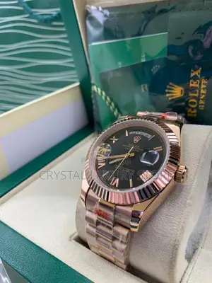 Rolex Quality Luxury Men Chain Strap Water Resistant Wristwatch