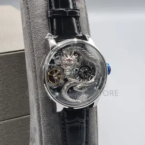 Hanboro Quality Luxury Men Genuine Leather Wristwatch