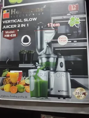 Hoffmans 2 In 1 Vertical Slow Juicer / Citrus Juicer