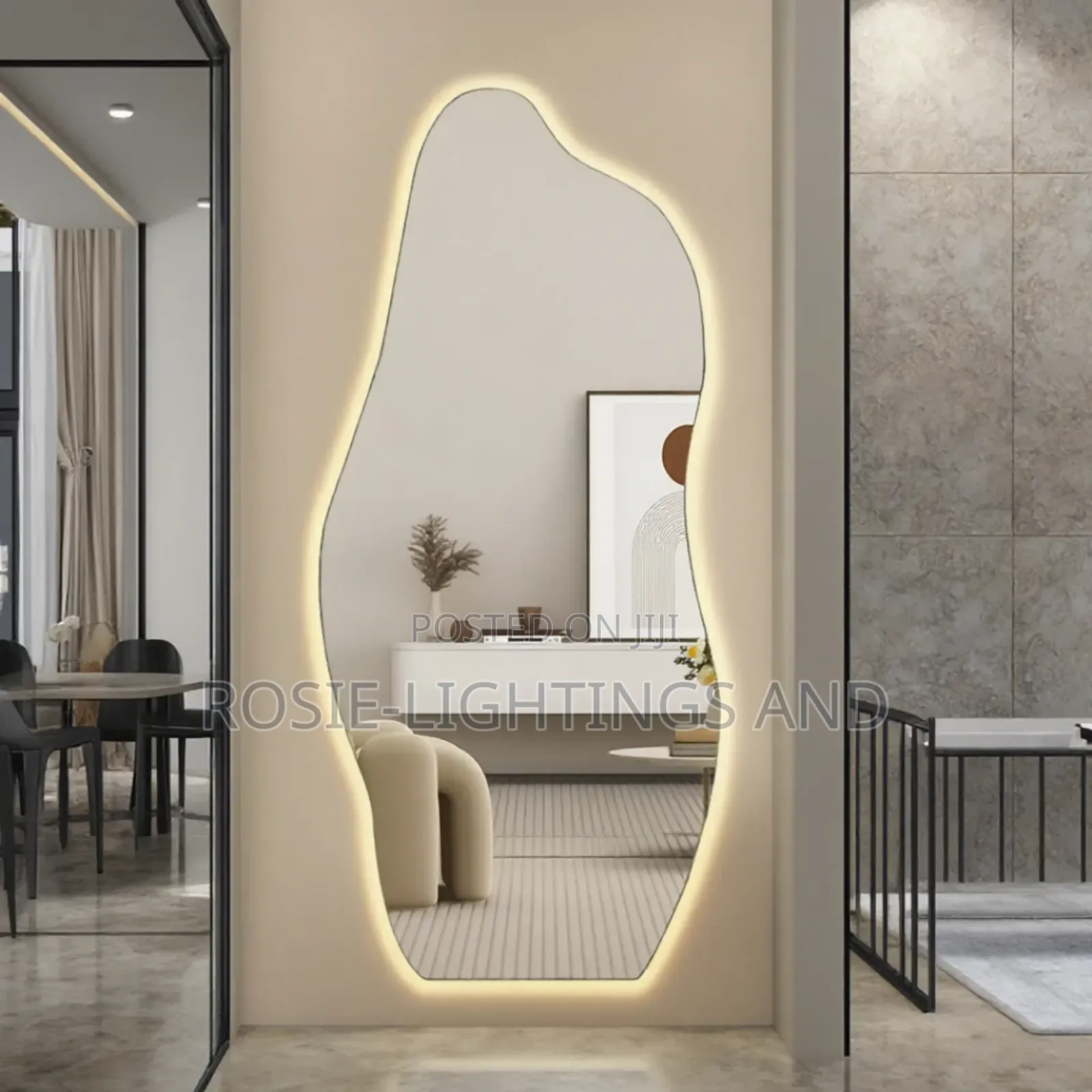 Irregular Shape Led Smart Full Body Mirror