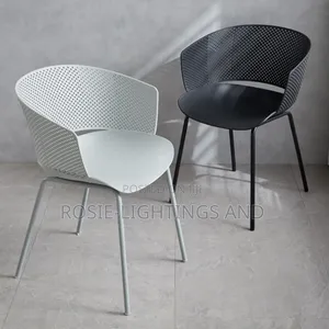 Moulded Plastic Chair With Strong Metal Support