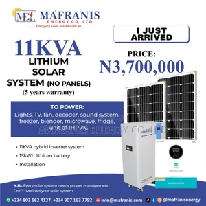 11kva Solar Inverter(Lithium Battery)System Installation With No Panel