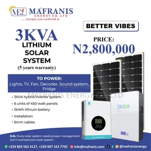 3kva Solar Inverter (Lithium Battery) System Installation With Panels