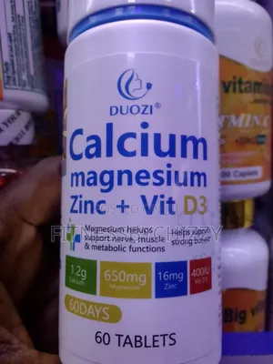 Calcium Magnesium Zinc + Vit D3 X 60 Tablets
