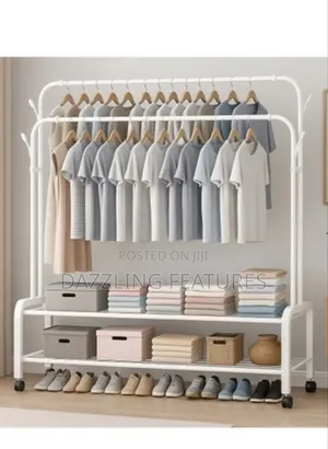 Double Pole Hanger and Shoe Rack
