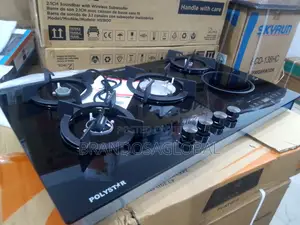 Polystar Pv_ny4g1e – Black Glass Gas Hob