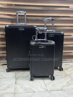 Set Of 3 Aluminum Frame Luggage With Usb Port