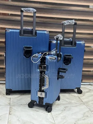 Set Of 3 Aluminum Frame Luggage With Usb Port
