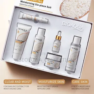 Original Bioaqua Rice Raw Pulp Rejuvenating Moisturising Six-Piece Set