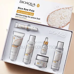 Original Bioaqua Rice Raw Pulp Rejuvenating Moisturising Six-Piece Set