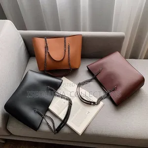 Solid Chain Tote Bag