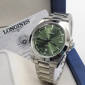 Longines Watch for Men - Battery Powered, Chain Strap
