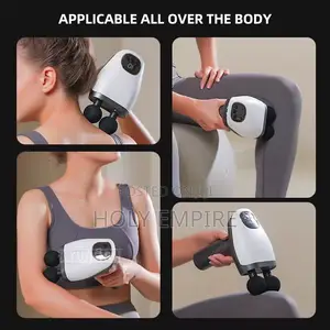 Double Headed Massage Gun Deep Tissue With Dual Heads,Percussion Back