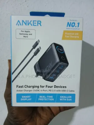 Anker Charger 140w,4 Ports Pd 3.1