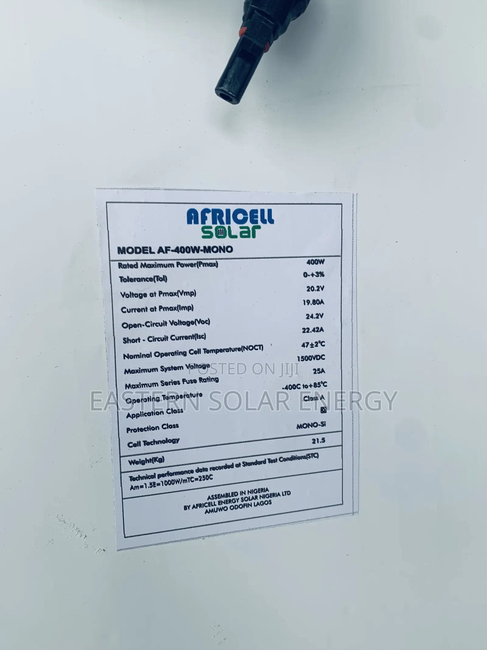 Africell Solar Panel