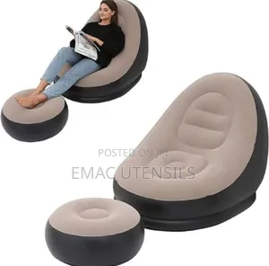 Inflatable Ottoman Sofa With Free Electric Pump